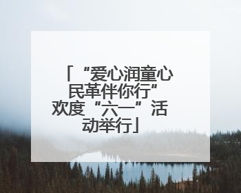 “爱心润童心 民革伴你行”欢度“六一”活动举行